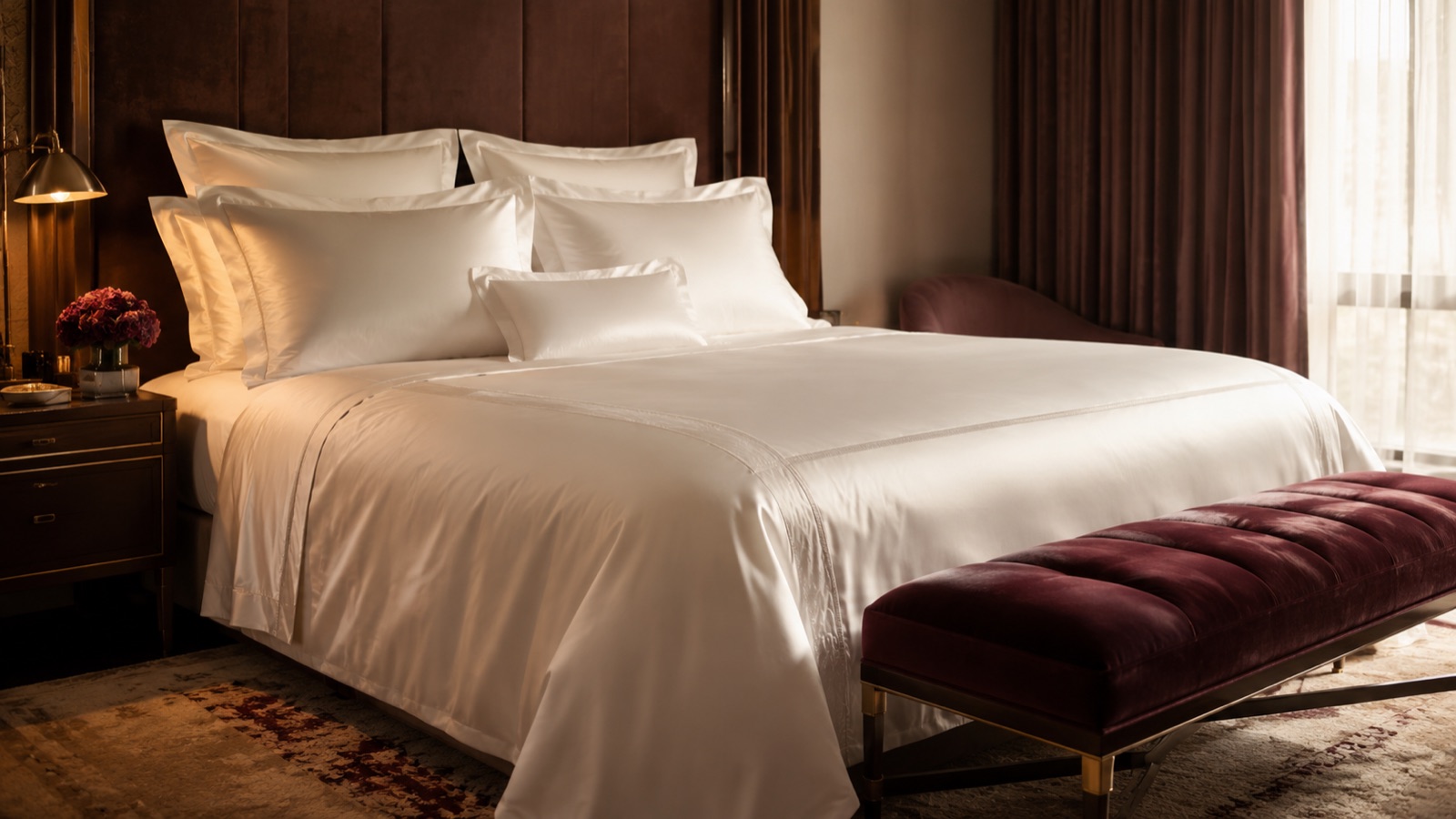 Luksusowa pościel satynowa z makosatyny w stylu pięciogwiazdkowego hotelu